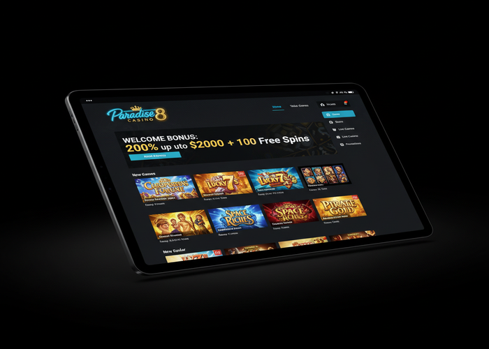Paradise 8 Casino Casinò su tablet
